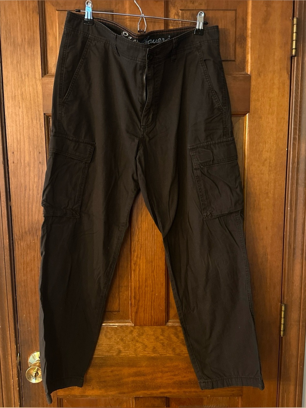 Eddie Bauer Men’s Cargo Pants Brown Size 34 X 30 100% Cotton